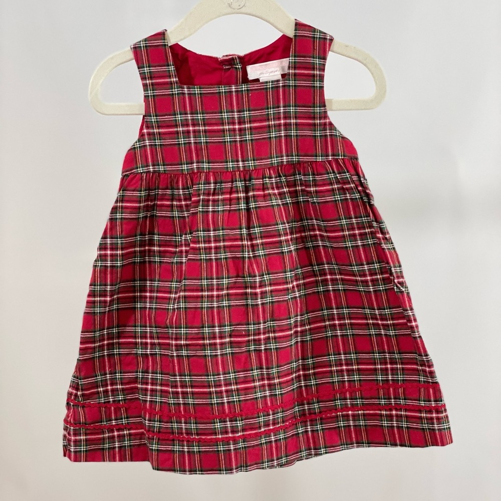 Plaid red dress Janie and Jack 6-12 mo
